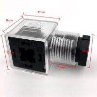 ปลั๊กโซลินอยด์ไฮดรอลิกพร้อมปลั๊กไฟ Plugsolenoid กล่องเชื่อมต่อขดลวดแม่เหล็กไฟฟ้า