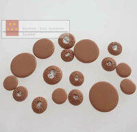 10ชุด = 170 Deluxe สีน้ำตาลหนัง Clarinet Pads Woodwind Instrument Repair Parts