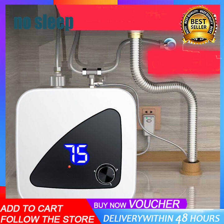 Electric Water Heater smart RV 2.5Gallon 8L 1.5KW safty Plug 120V