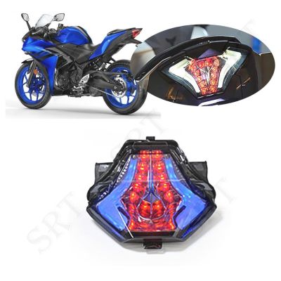 Ref. ไฟท้ายรถจักรยานยนต์ไฟท้าย LED ไฟเลี้ยวแบบบูรณาการสำหรับ Yamaha YZF-R3 YZF-R25 YZF R3 R25 2015-2021