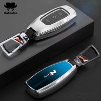 Alloy Car Key Case Full Cover Shell Fob For Hyundai N LINE Santa I30 IX35 Encino KONA Solaris Azera Grandeur Elantra N Accent Fe