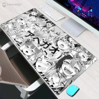 2023 pretty Ahegao Mouse Pad Anime Large Kawaii Accessories Laptop XL Gaming Keyboard Mousepad Gabinete PC Gamer Laptop Carpet Desk Mat