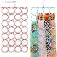 ◈♨▣ Hot selling 28 Holes Scarf Hanger Multi Scarves Display Hang Ties Belt Organize Circle Storage Holder Clothes hanger