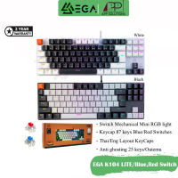 ?SALE?EGA KEYBOARD(คีย์บอร์ด)Mini Mechanical Gaming รุ่นK104 LITE(Blue,Red Switch)-APP Solution