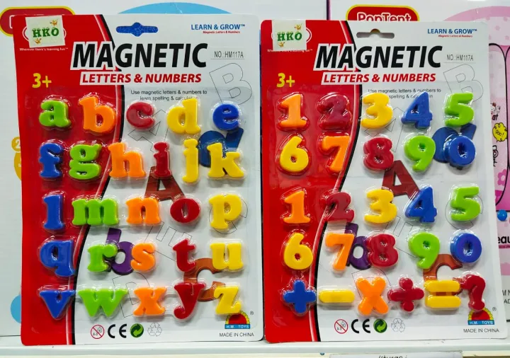 Mainan Edukasi Anak Huruf Dan Angka Magnet | Lazada Indonesia