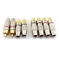 20pcs Gold Plated Male Female Jack Plug Audio Video Convertor for Coaxial Cable