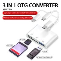 USB Type C Card Reader OTG Adapter Micro USB SD/TF Card Reader For Macbook Smartphone Data Transfer Cable U Disk Reader