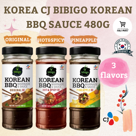 Korea CJ Bibigo Korean BBQ Sauce 480g Marinade Sauce (Pineapple/Hot ...