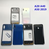 Original Full Housing Case Middle Frame Plastic Back Cover Middle Frame For Samsung Galaxy A20 A40 A50 2019