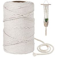 【YD】 Macrame Cord 1/2/3/4/5/6mm 100m Cotton for Wall Hangings Tapestry Hangers