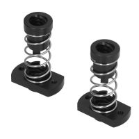 2 Set Antibacklash Spring Nut Eliminate POM for 3D Printer T8 Threaded Rod 8mm Lead Black 3D Printer Accessories