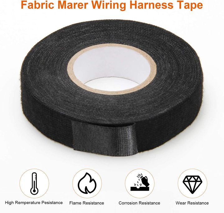 15-meter-heat-resistant-wiring-harness-tape-looms-wiring-harness-cloth-fabric-tape-adhesive-cable-protection-for-car-home-adhesives-tape