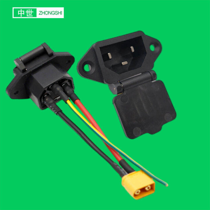 Electric Car Socket with Cover Large Current 30A New Energy Battery