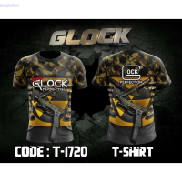 New！GLOCK 2023！Mans 3D Printed Short Sleef Baru Gaya T-shirt Kasual 13 High quality products （Freeprinting of names）