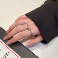 DAN S แหวนเปิดสำหรับผู้หญิง,แหวนข้อมือแบบเรียบง่ายทรงเรขาคณิตสไตล์วินเทจแหวนใส่นิ้วแบบเกาหลี