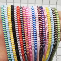 【CW】 10Pcs 1.4M Wire Cable Saver ProtectorUSB Charger Data Wrap Winder 3 Color 1 for iPhone