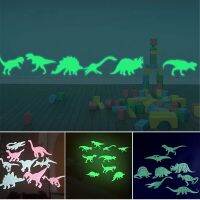 ZZOOI Newest 9/8Pcs Glow In The Dark Dinosaur Luminous Stickers Stereo 3D Fluorescent Wall Stickers Fun Sticker For Kids