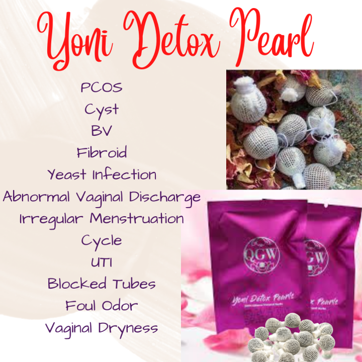 Yoni Detox Pearl TREATS PCOS / Cyst / BV / Fibroid / Yeast Infection / Abnormal Vaginal