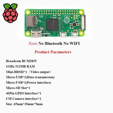 Raspberry Pi Zero 2 W Board 512MB Ram 1GHz CPU Wireless LAN Bluetooth