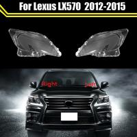 ไฟหน้ารถกระจกไฟหน้ารถฝาครอบไฟหน้าโป๊ะไฟแบบโปร่งใสสำหรับ Lexus LX570 2012 2013 2014 2015