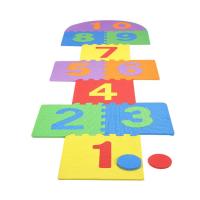 Number Hopscotch Mat 10pcs Soft Foam Tiles Puzzle Numbers Flooring Pad Pathway Play Mat Floor Decals Playmat For Hop Scotch Ga