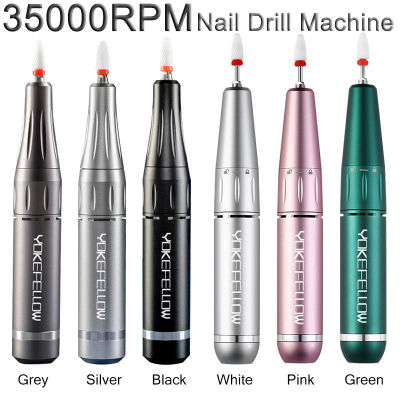 35000RPM Electric Manicure Machine Potable USB Control Nail Drill Handpiece For Acrylic Nail Gel Polish Professional Nail Sander