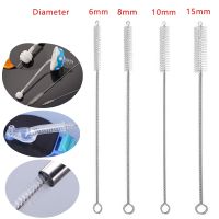 4/10/12Pcs/Set Straw Cleaning Brush Stainless Nylon Soft Hair Glass Tube Cleaner Brushes Reusable Straw Bottle Clean Brush Tools