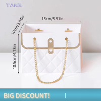 ?【Lowest price】TANG กล่องใส่ดอกกุหลาบแบบพกพากล่องกระดาษห่อของขวัญของขวัญงานปาร์ตี้