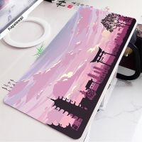 Inari Torii XXL Large Mouse Pad Computer Mousepad Mouse Mat Gaming Laptop Desk Carpet Pink Keyboard Pad Table Mat Playing 100x50