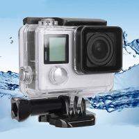 [COD] สำหรับ Gopro เคสกันน้ำสำหรับ Gopro Hero 4 Hero3 Hero 3กล่องป้องกันใต้น้ำสำหรับ Go Pro อุปกรณ์เสริม