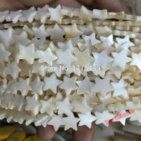 Free Shipping  White Natural Mother of Pearl Shell five-pointed star Pentagram Beads Approx 39CM Per Strand Beads