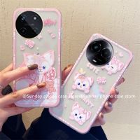 Ins ขายดี เคสโทรศัพท์ Phone Case Realme 11x 11 NFC Realme11 C51 NFC 4G 5G เคส ใหม่ลายการ์ตูนจิ้งจอกสีชมพูน่ารักป้องกันเลนส์แม่พิมพ์กลมซิลิโคนเทรนด์ปกหลังนิ่ม2023