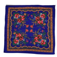 ▦▨ 70x70cm Russian Floral Scarf Women Small Square Bandana Ethnic Shawl Women 39;s Headband Scarves Lady Handkerchief Head Wraps