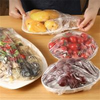 【CW】 100pcs Food Storage Covers Elastic Keep Plastic Wrap Dish Plate Clings Film Refrigerator Accessories