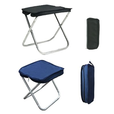 Camping Chair Oxford Cloth Fishing Stool Vacation Seat Backpacking Mountaineering Hunting Equipment Camper Black