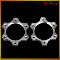 Hassanne 2pcs จักรยาน freewheel เกลียวฮับดิสก์เบรคโรเตอร์หน้าแปลนอะแดปเตอร์