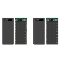 Case with Digital Display Screen Charger 18650