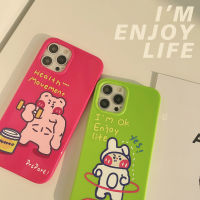 เคสไอโฟนลายการ์ตูนน่ารักสำหรับ Iphone 14 Pro Max iPhone 14 Plus iPhone 13 Pro Max iPhone 13 Mini Iphone 12 Pro Max iPhone 12 Mini 11 Pro Max Max หลังซิลิโคนนิ่ม