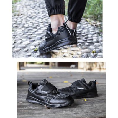 LARNMERN Women&amp;Men Safety Shoes Steel Toe Construction Work Footwear Lightweight 3D Shockproof