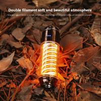 Portable Dimmable Flashlight USB Rechargeable 3Lighting Mode Camping Lantern Waterproof Tent Hanging Lamp Outdoor LED Flashlight