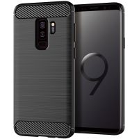 【Enjoy electronic】 Silicone Phone Case For Samsung Galaxy S9 Plus Soft Carbon Fiber Cover Bumper GalaxyS9 SM G965F G960F S9plus S 9 9plus SM-G960F