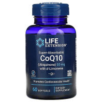 Life Extension Super-Absorbable CoQ10 (Ubiquinone) with d-Limonene 60 Softgels