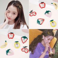 【Ready Stock】 △ C18 Korean Girl Cute BB Clip Hair Clip Strawberry Bangs Clip Children Hair Clip Hair Accessories