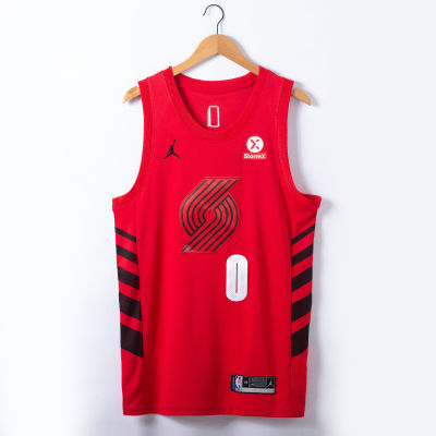 Top-quality Hot Sale Mens 2022-23 Portland Trail 0 Blazers Damian Swingman Jersey - Red