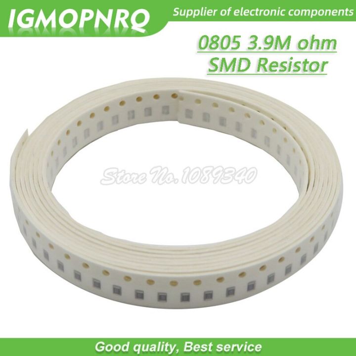 300pcs 0805 SMD Resistor 3.9M ohm Chip Resistor 1/8W 3.9M 3M9 ohms 0805 3.9M