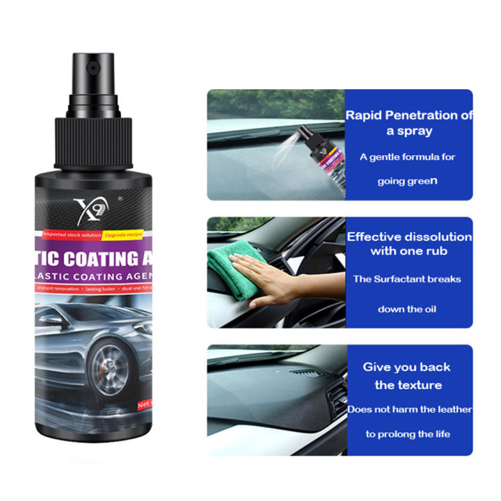 motome-motome-อุปกรณ์ตกแต่งรถยนต์พลาสติก-ขัดเงาอัตโนมัติซ่อมและเปลี่ยนผลิตภัณฑ์ทำความสะอาดรถยนต์สีดำเงารถ