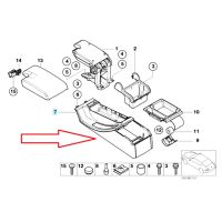 51168218306 Cup Holder Frame Center Console Drink Holder Center Tray Car for Bmw 3 Series E46 318I 320I 1998-2006