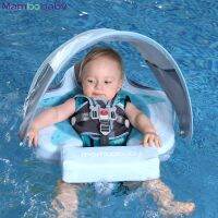 Mambobaby Baby Float With Roof Chest Swimming Ring Non-Inflatable Buoy Toddler Swim Trainer Paddling Pool Accessories Toys