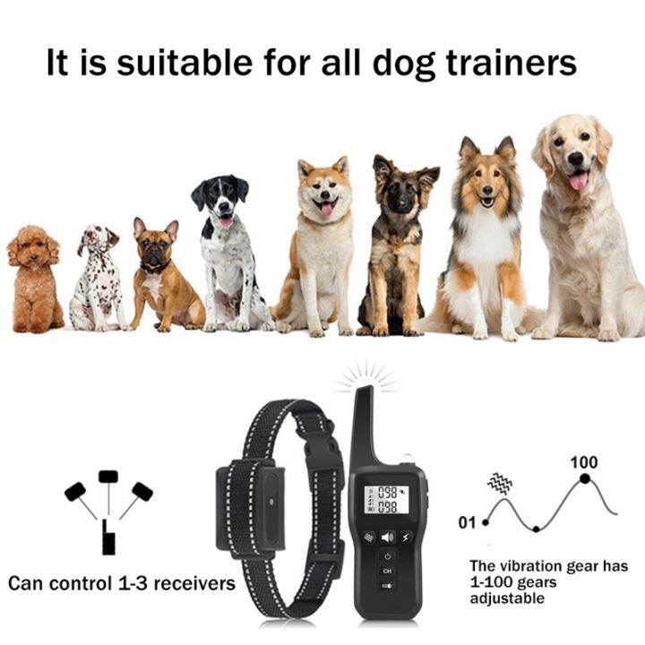 bark-stopper-collar-anti-barking-vibrating-collar-remote-control-dog-trainer-waterproof-electronic-bark-stopper