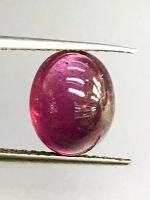 5.24cts รูปไข่ 11.1x9x6.1mm 100% ทัวร์มาลีนสีชมพูธรรมชาติ cabochon
